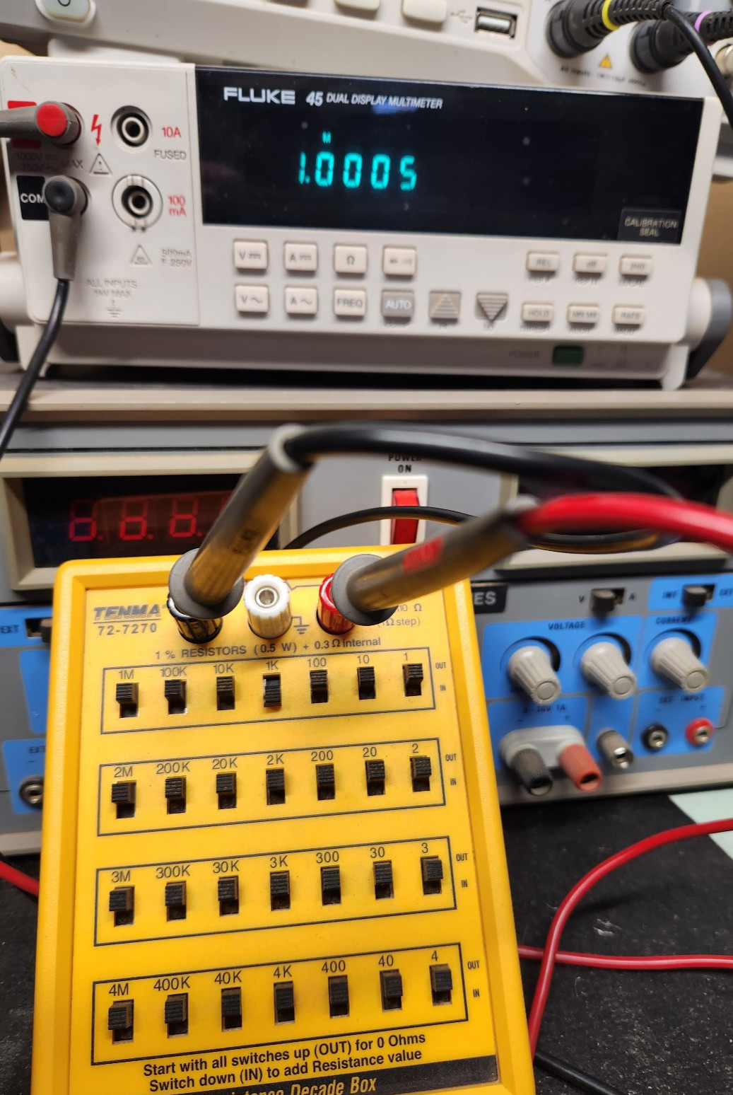 Tenma 72-7270 Resistance Decade Box 11Ω to 11.1 MΩ Test Equipment