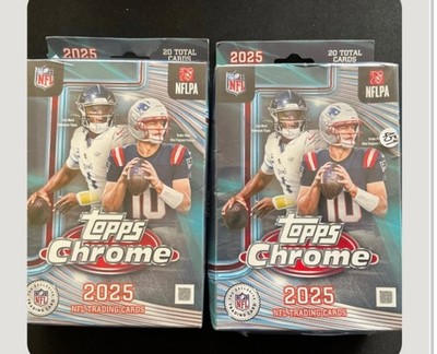 2 x 2025 Topps Chrome Football Hanger Boxes (BOTH)