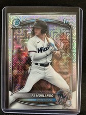 2025 Bowman PJ Morlando #BCP-91 Chrome Prospects Mojo Refractor Miami Marlins
