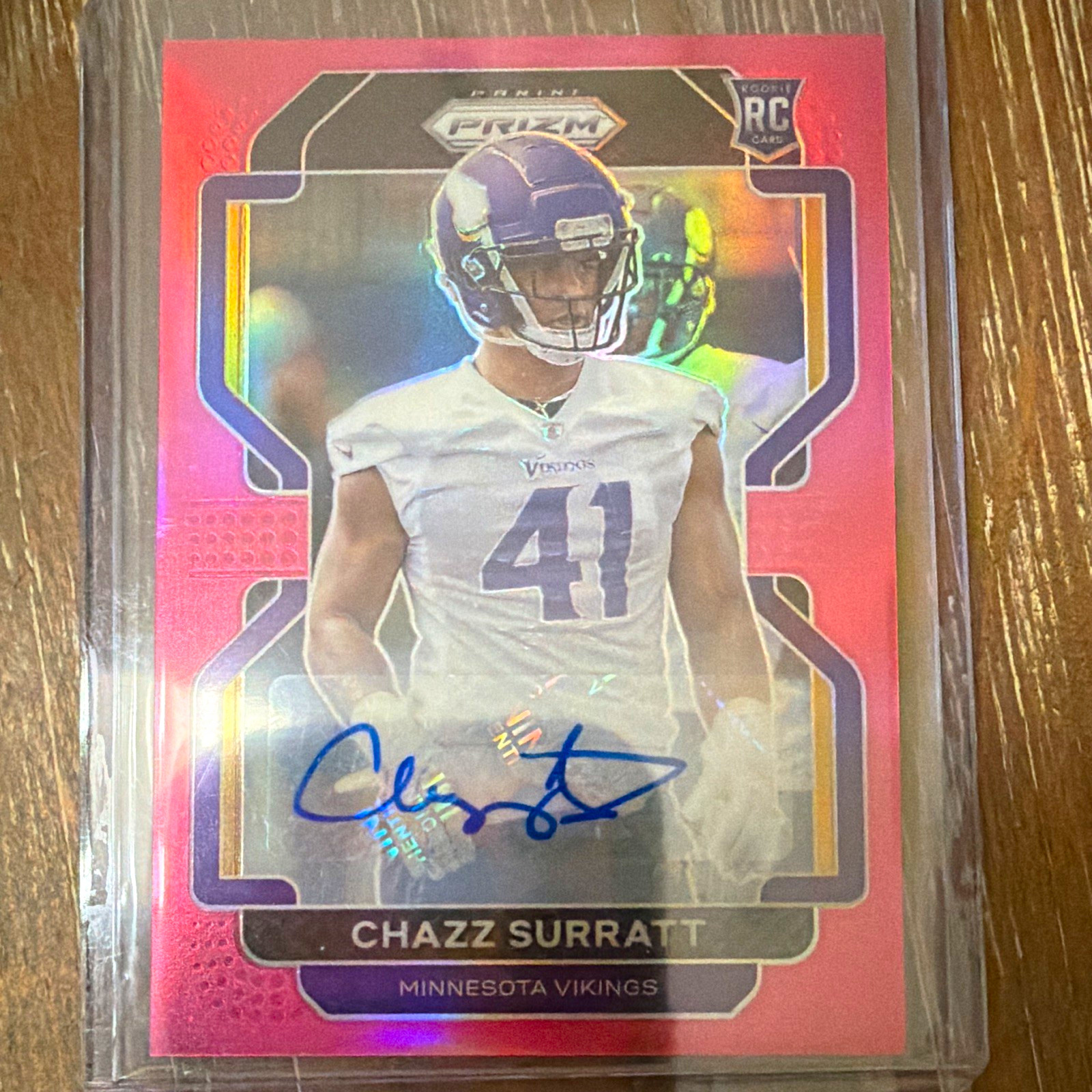 Chazz Surratt Panini Prizm #419 Autograph Pink