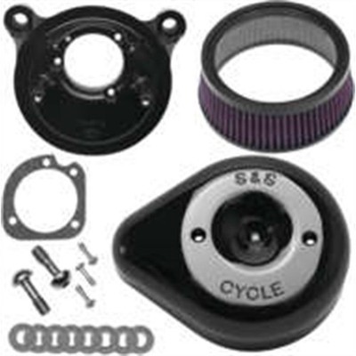 S&S Cycle Air Cleaner Kit Stealth Teardrop - Black 170-0523