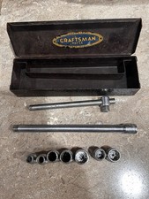 Vintage Craftsman 1/4 Metal Drive Socket Box Set C-94 C-95 C Sockets