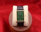 ⌚✨ Vintage Seiko Slim Quartz Gentlemen Green Dial ,Black Dress Watch