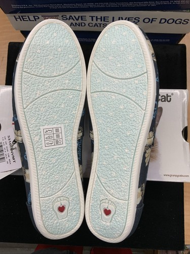 Skechers BOBS Grumpy Cat Foam Slip Ons Size 7 1/2 - Picture 6 of 7