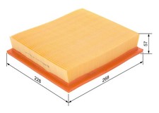 BOSCH Luftfilter 1 457 433 023 Filtereinsatz für VW GOLF VENTO 1E7 1H5 1H2 1H1 3