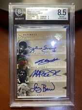 2010 Upper Deck UC Quad Auto Erving,James,magic,bird 1/15 Bgs 8.5 New Slab