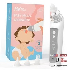 Electric Baby Nasal Aspirator  Nose Sucker with 3 Silicone Tips - Automatic