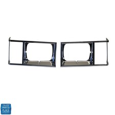 1978-79 Monte Carlo Headlamp Chrome Bezel New Gm 463533 463534 Pair