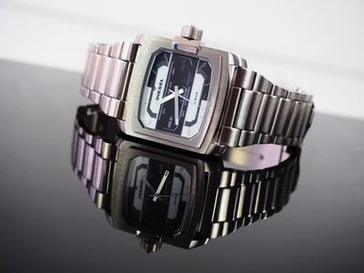 Diesel SS Uhr DZ1465 Vintage Retro DZ-1465 Neu mit Etikett