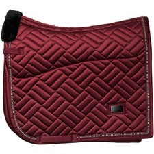 Equestrian Stockholm Bordeaux Full Dressurschabracke Vegan Fur Crystal