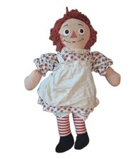 VTG 1960s Johnny Gruelle's Knickerbocker 20  Raggedy Ann Doll "I Love You" Heart