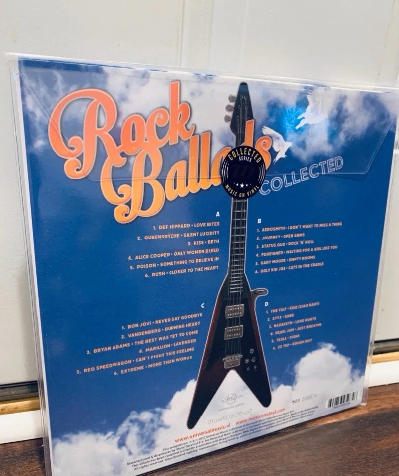 Rock Ballads - Collected - 2LP Transparent Red Vinyl - Various Artists MOV ## - Image 4 of 4