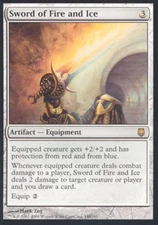 Sword of Fire and Ice -Foil Light Play MTG Darksteel