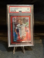 Alex Morgan 2022 - 2023 Panini Donruss Optic FIFA Red Prizm /165 PSA 9