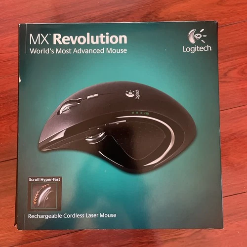 New Open Box Logitech MX Revolution Wireless Cordless Laser Mouse USB