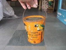 Vintage Sharp,s Super Kreem Toffee Ad Litho Ton Box, England