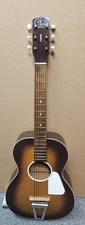 Vintage Chris Adjusto Sunburst Acoustic Parlor Guitar Made In USA W/ Case 