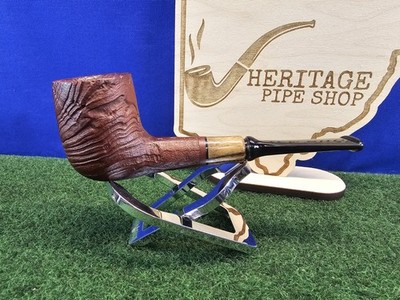 MBSD Briars by Piero Vitale Straight Billiard Italian Briar Pipe, Unsmoked, Bag