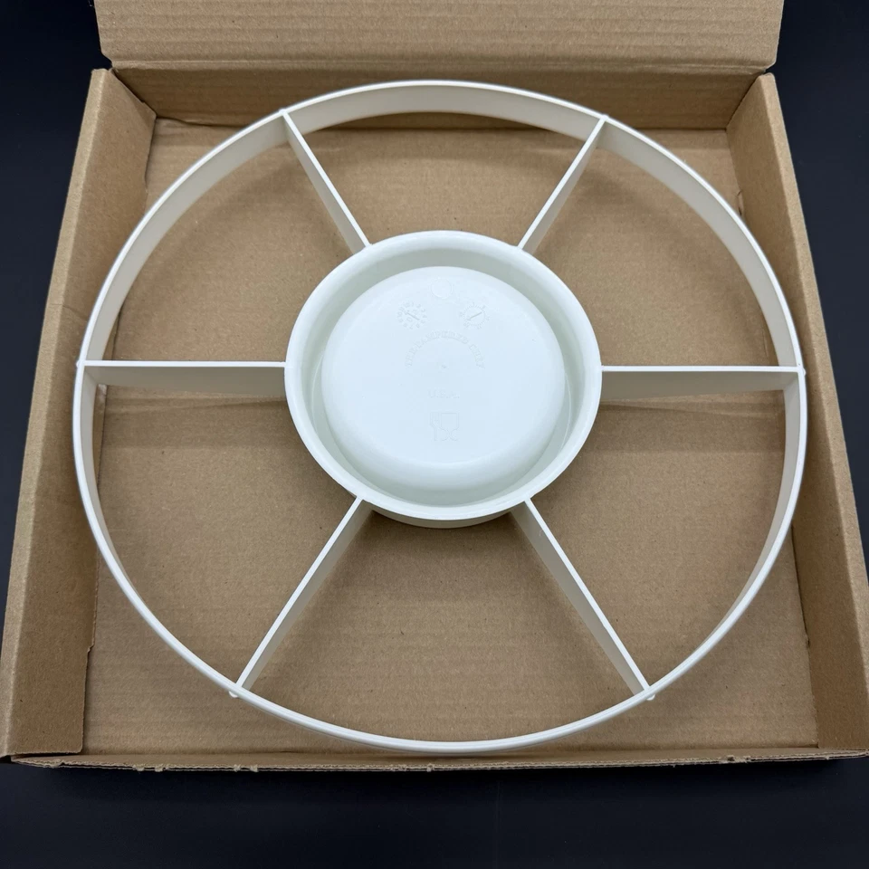 NOS Pampered Chef Chillzanne Platter #2786 Six Sections w/ Bowl Divider Insert - Image 4 of 4