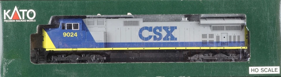 Kato 37-1304 HO Scale CSX GE C44-9W Dash-9 Diesel Locomotive #9024 NEW! - Image 4 of 4