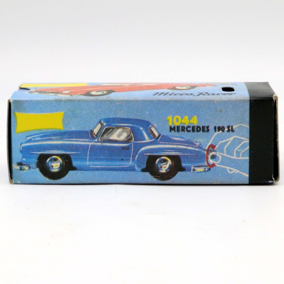 Lilliput Schuco Micro Racer Mercedes 1044 Silver Wind-Up w/ Key in