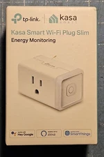 Smart Wi-Fi Mini Plug With Energy Monitoring TP-Link Kasa, White 15A KP-115 NMIB