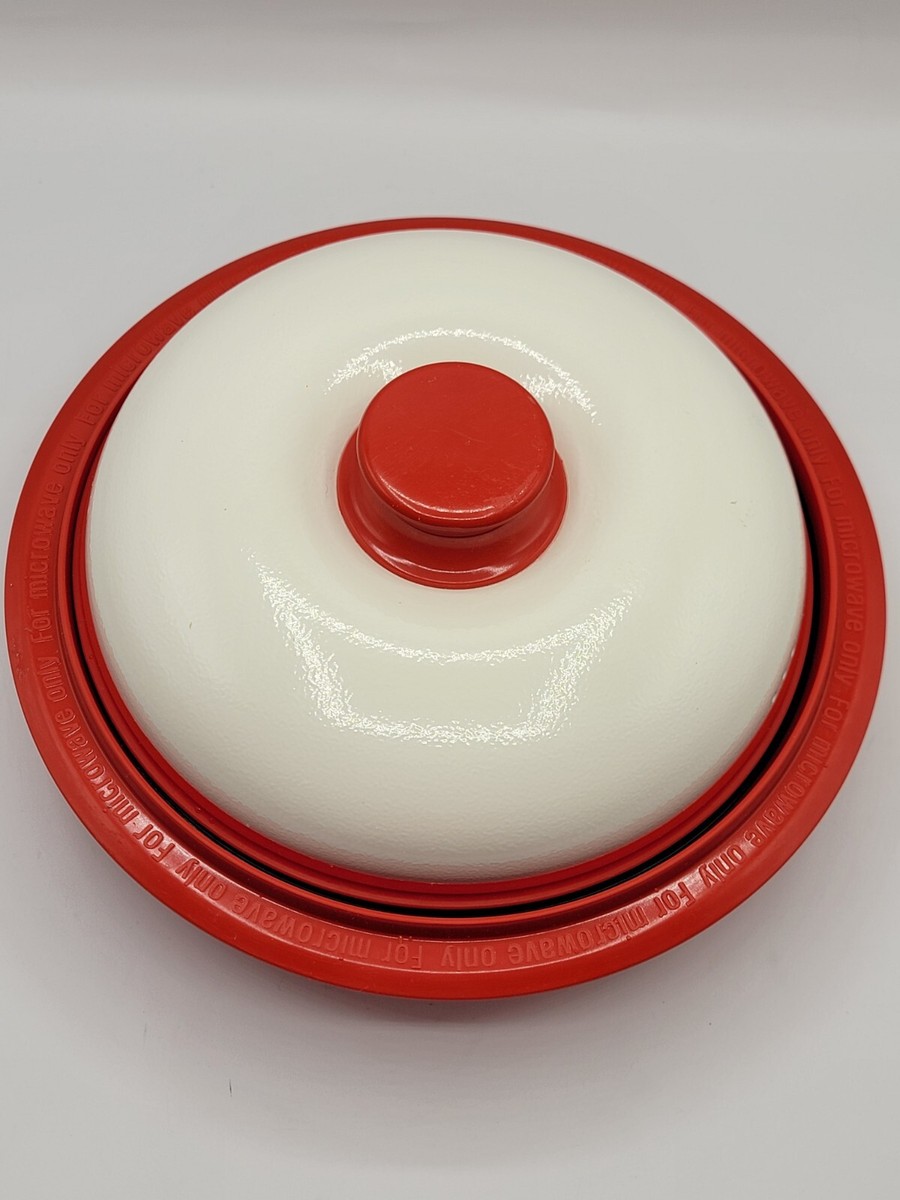 Range Mate Microwave Multi Cooker Grill Muffin Steamer & Lid Red