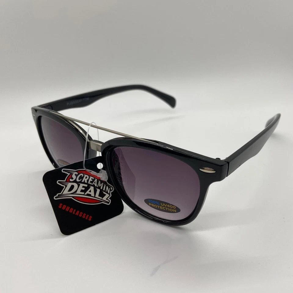 Gafas de sol retro para mujer Pugs ojo de gato tintadas resistentes a las roturas púrpura UV400 lentes Foto 3 de 4