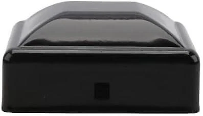 2 1/2-дюймовых квадратных купольных колпачка из черной оцинкованной стали с порошковым покрытием (упаковка из 10 шт.) - Изображение 4 из 4