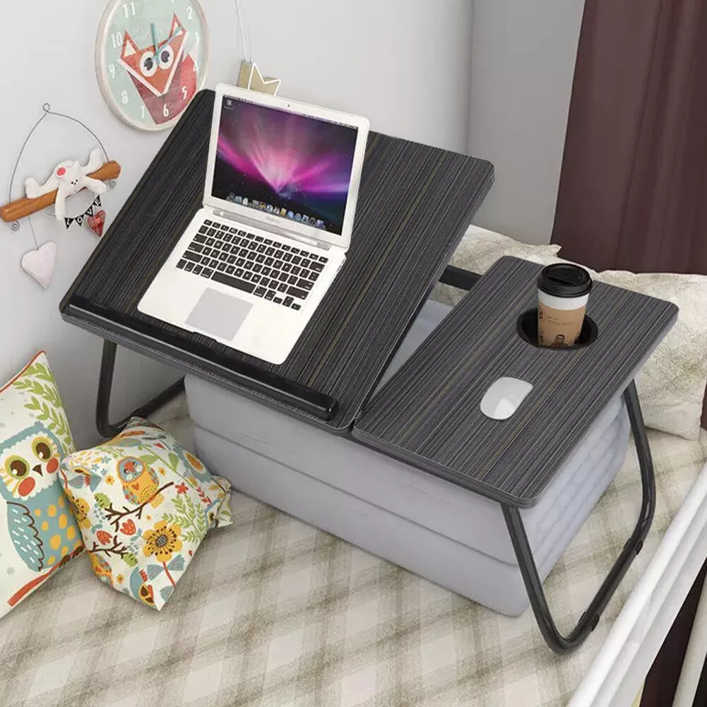 Folding Laptop Stand Adjustable Notebook Bed Table Sofa Tray