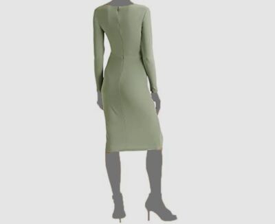 Lauren Ralph Lauren Matte Jersey Surplice Dress Women's Dress Lily Pad : 8 Lauren Ralph Lauren Matte Jersey Surplice Dress Women's Dress Lily Pad : 8