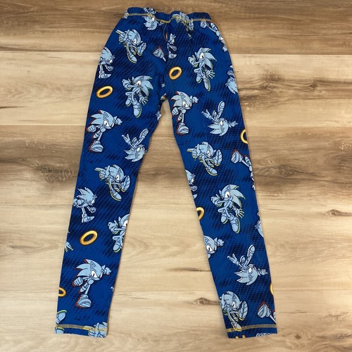 Sonic The Hedgehog Pajama PJ Set Youth Boys Medium Blue Long Performance Stretch - Picture 14 of 14