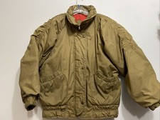 Forenza Accept No Substitutes Ladies Winter Jacket Size Med Tan Full Zip Snaps