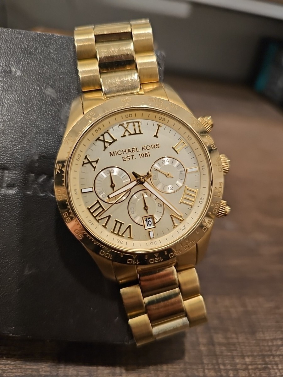 Michael Kors Layton Chronograph Champagne Gold Dial Men's Watch