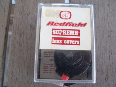 Redfield Supreme Lens Covers 2,3 & 4x Widefield  # 15 EYE & # 01 OBJ. ~Vintage~