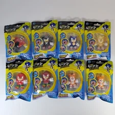Goo Jit Zu Sonic the Hedgehog 8 Minis Set Shadow, Super, Knuckles, Tails, Eggman