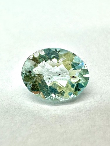 Blue Aquamarine Gemstone, Natural Aquamarine Oval Cut Loose gemstone 2.1Ct 9x8mm - Picture 5 of 6