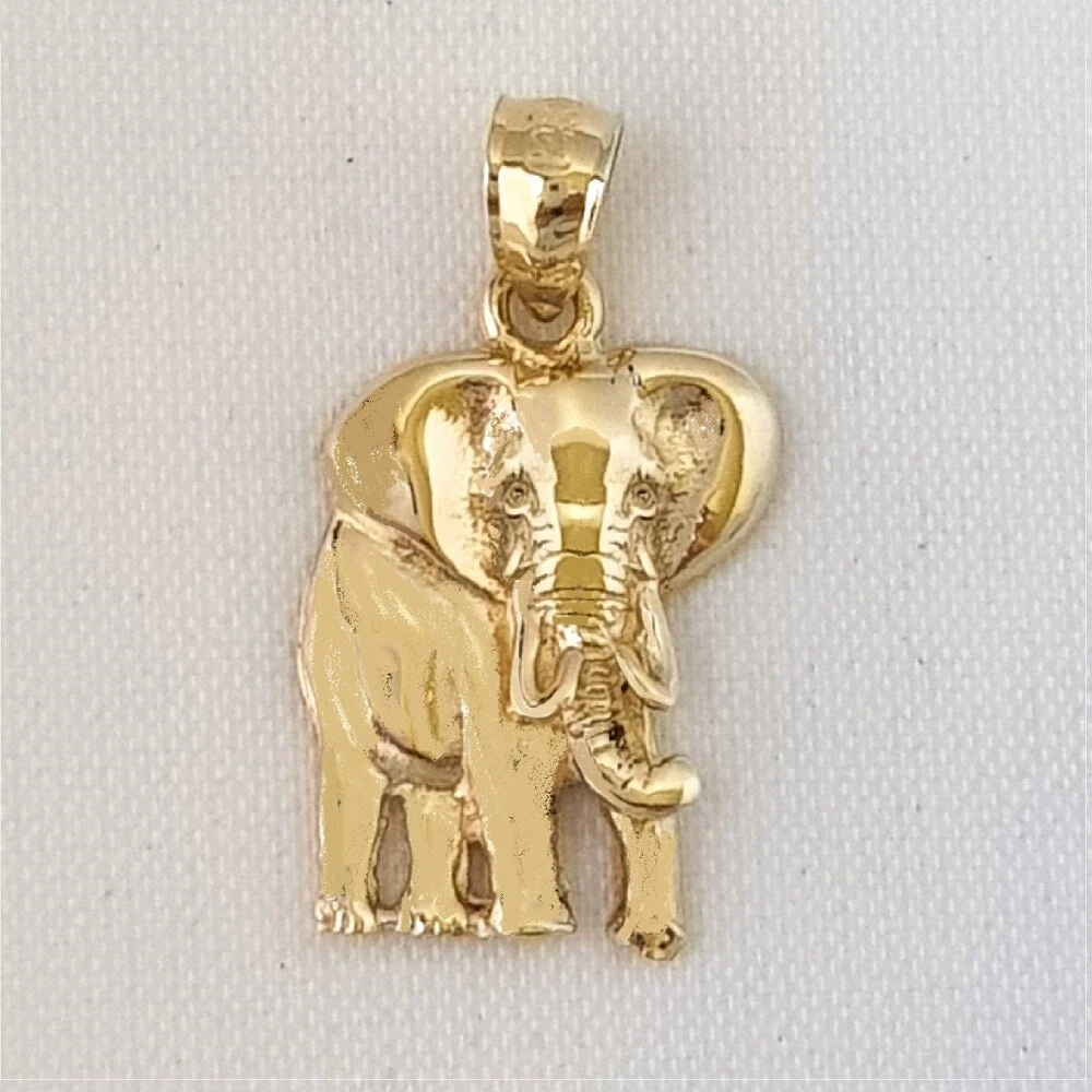 Gold elephant deals charm