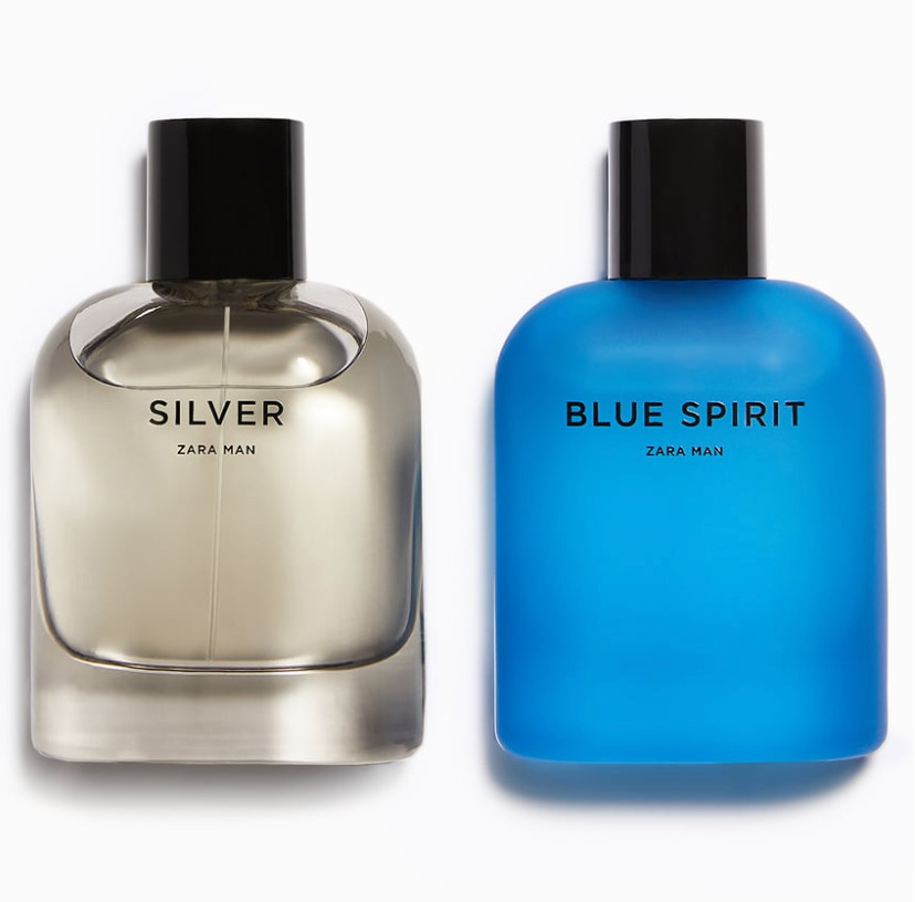 ZARA MAN SILVER + BLUE SPIRIT SET * 2 x 2.71 oz (80ml) EDT Spray