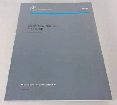 Manual De Taller Introducción Al Servicio Mercedes Benz Clase M W163 ML 320 1998 - Imagen 1 de 3