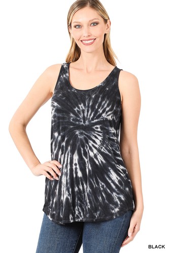 Zenana Tanktop schwarz Batik S M L XL - Bild 1 von 2