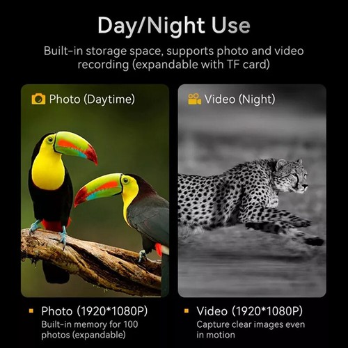 10x Digital Zoom Night Vision Device Monocular 4K Camera 800m USB Rechargeable - Picture 8 of 15