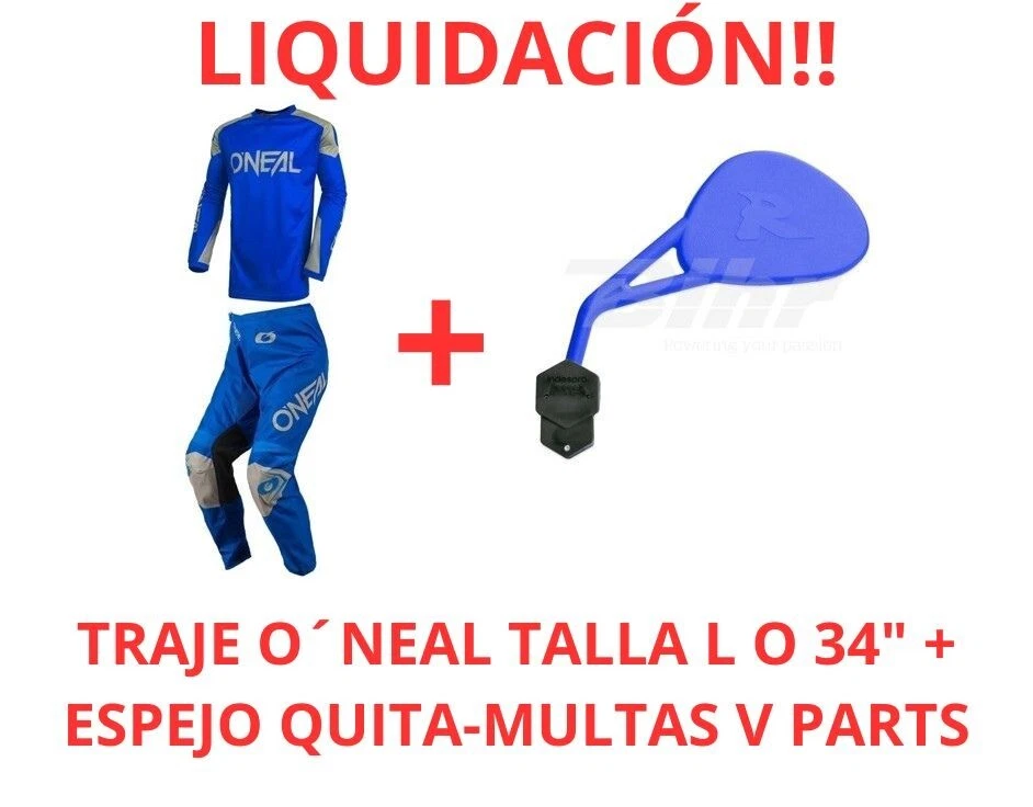 LIQUIDACIÓN TRAJE O´NEAL TALLA L O 34" + ESPEJO QUITA-MULTAS MOTOCROSS/ENDURO - Imagen 1 de 1
