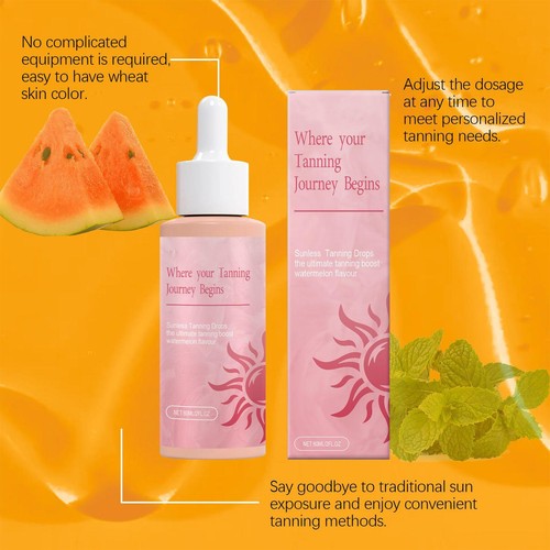 Sunless Tanning Drops Tanning Drops For Dark Fake Tan 60ml Sunless Tanning Drops - Foto 10 di 12