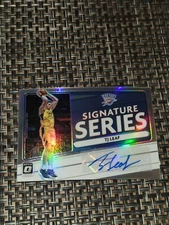 2020-21 Optic TJ Leaf Silver Auto Signature Series Pacers #SS-TJL Holo SP OKC