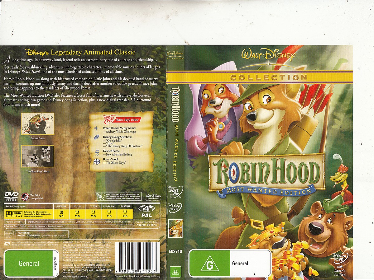 Robin Hood-1973-Most Wanted Edition-Walt Disney Collection