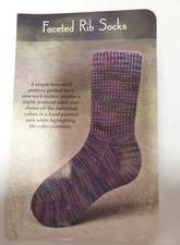 Faceted Rib Socks Pattern Knitting