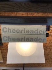 Cheerleader 2 Stickers - WHITE - Vinyl Sticker Decal - MM4.3.951