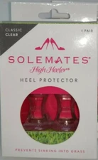 Solemates High Heeler Heel Protector Protects HeelsClassic Clear Made in USA New