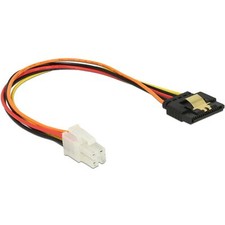 DeLOCK Kabel P4 4 Pin (Stecker) > SATA 15 Pin...